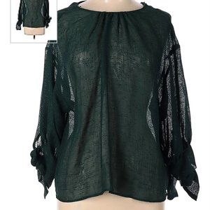 Long sleeve shear blouse